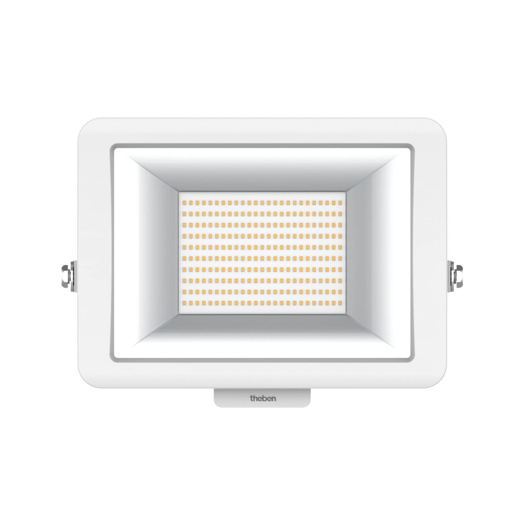 Montert LED utestråler theLeda B100L hvit 100W IP65 utendørs