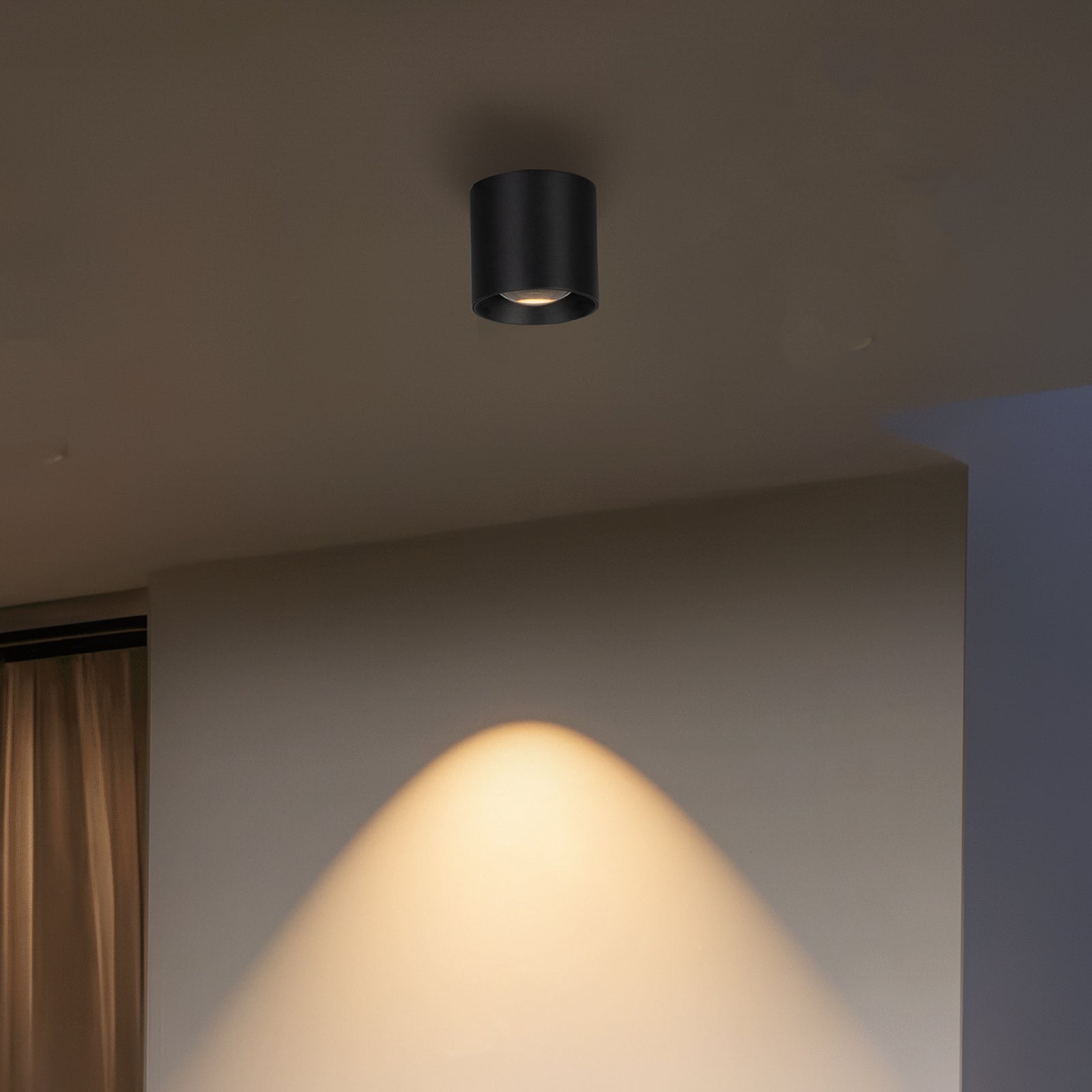 LED utetaklampe 5172 grafitt aluminium Ø9 cm CCT forfra