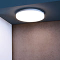LED utetaklampe Altais med bevegelsessensor hvit forfra