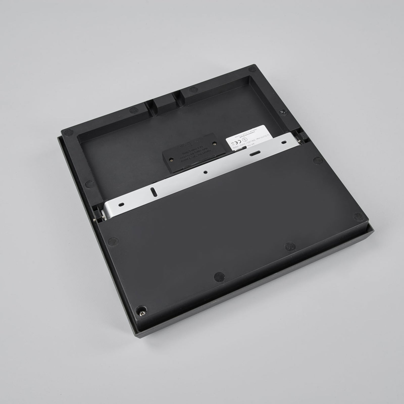 LED utetaklampe Amra kvadratisk antrasitt 30 cm lysdetalj