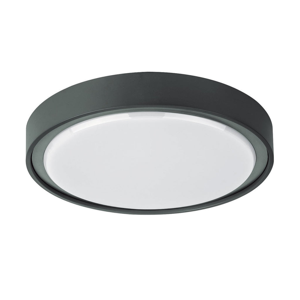 LED utetaklampe Anabella mørkegrå Ø30 cm 19W bakside