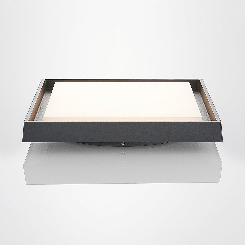 LED utetaklampe Birta mørkegrå 34x34 cm detalj av aluminiumramme