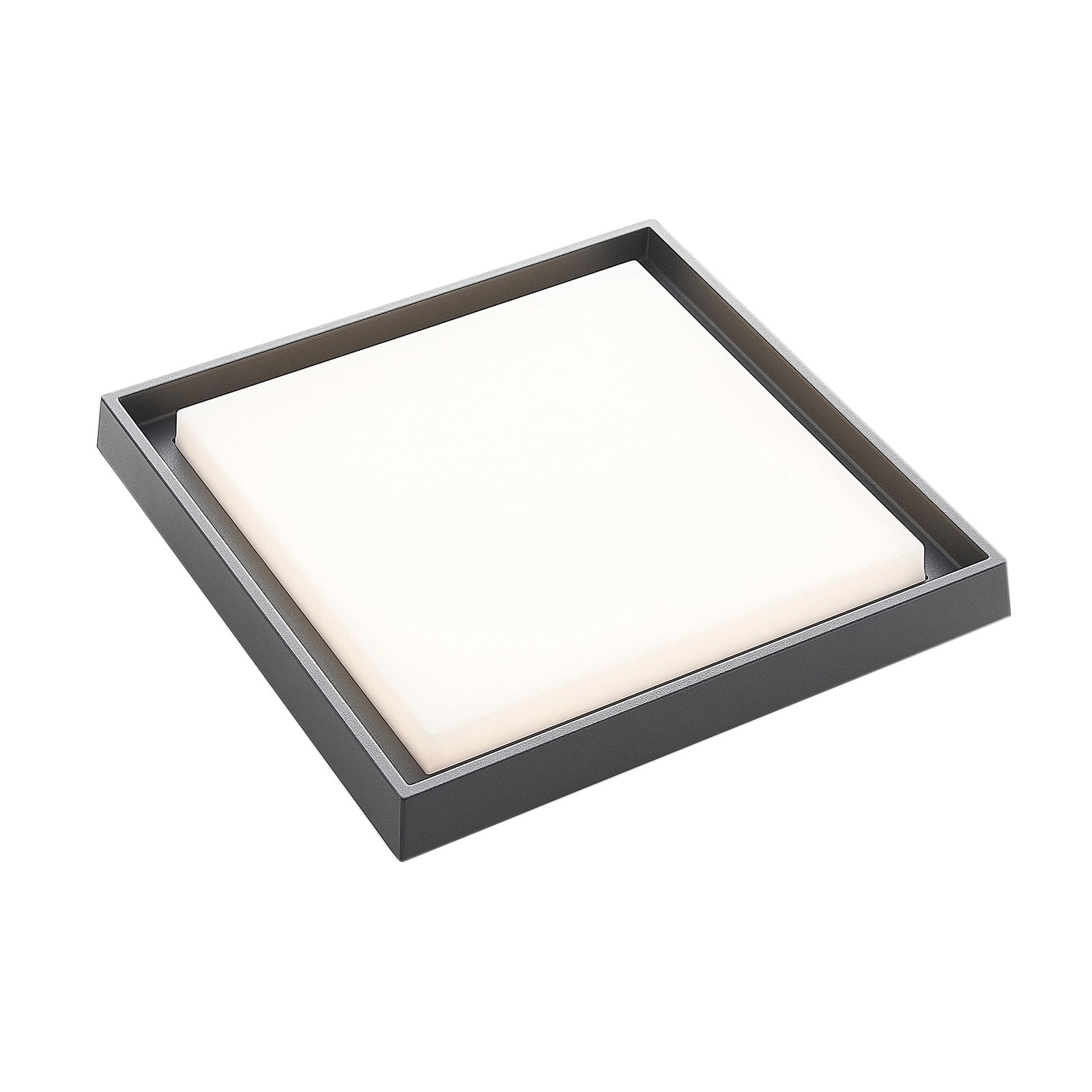 LED utetaklampe Birta mørkegrå 34x34 cm nærbilde av lysdiffusor