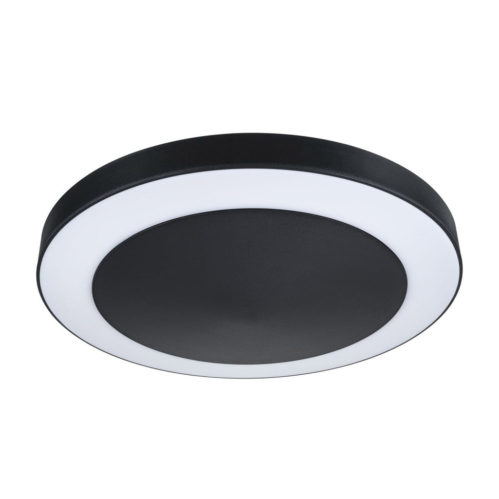 LED utetaklampe Circula med bevegelsessensor antrasitt front