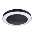 LED utetaklampe Circula med bevegelsessensor antrasitt front