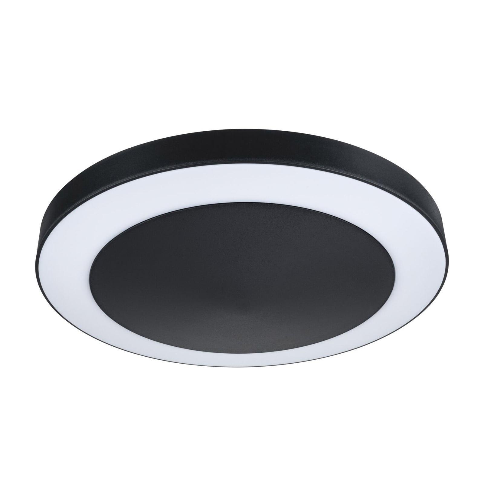 LED utetaklampe Circula med bevegelsessensor antrasitt front