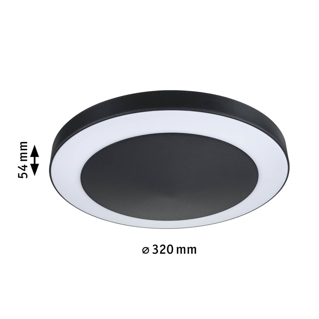 LED utetaklampe Circula Zigbee dimbar antrasitt appstyring