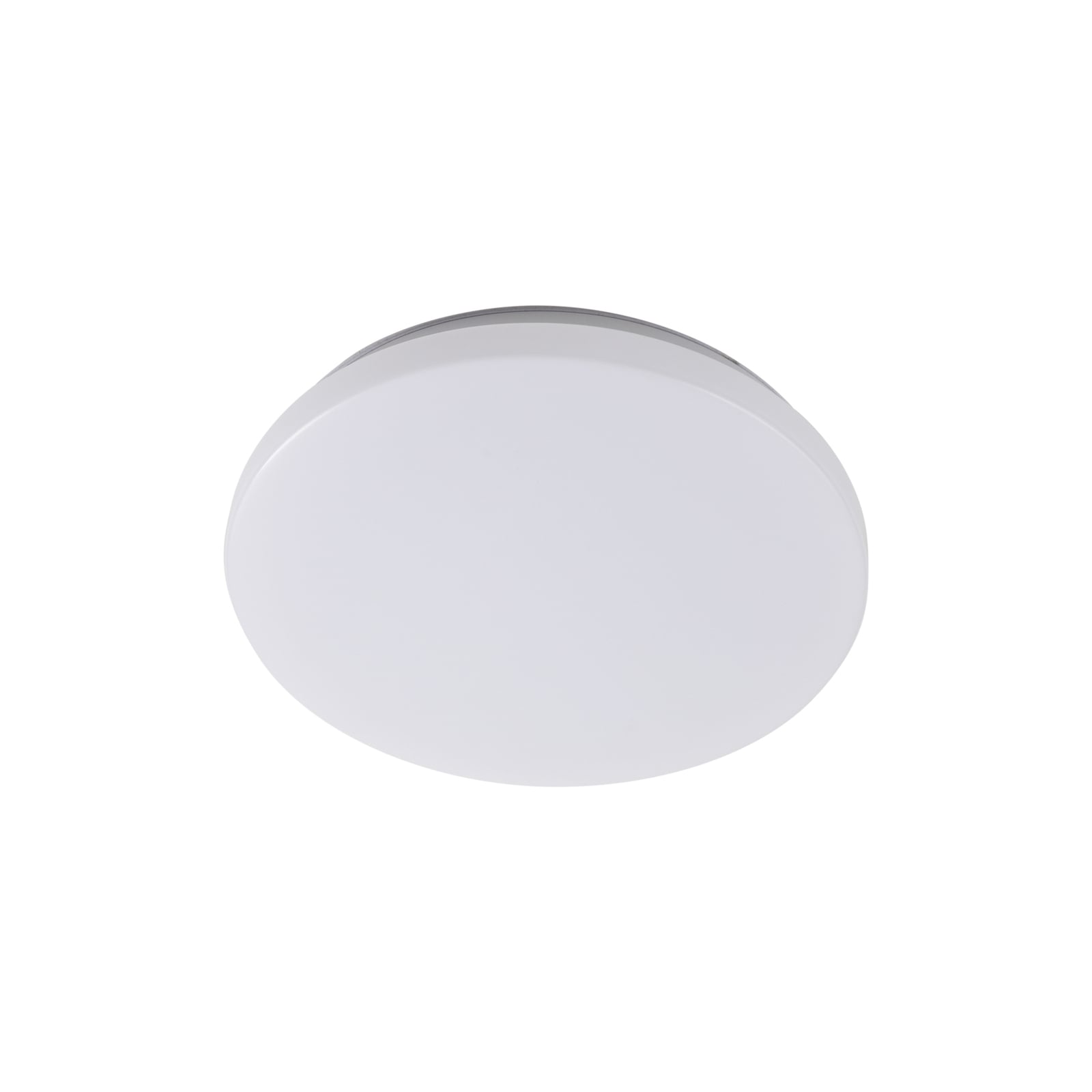 LED utetaklampe Doki rund hvit plast forfra
