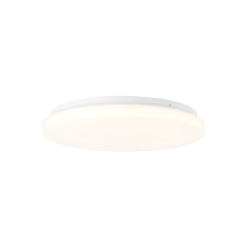 LED utetaklampe Doki rund hvit plast detalj