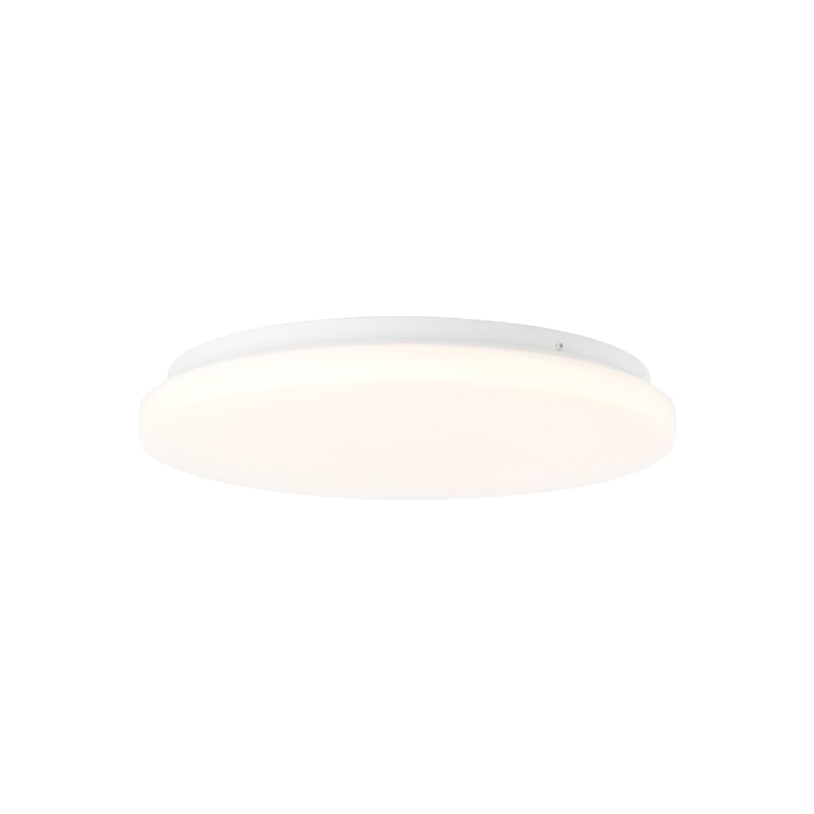 LED utetaklampe Doki rund hvit plast detalj