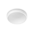 LED utetaklampe Doris hvit Ø22 cm IP54 4000K Philips forfra