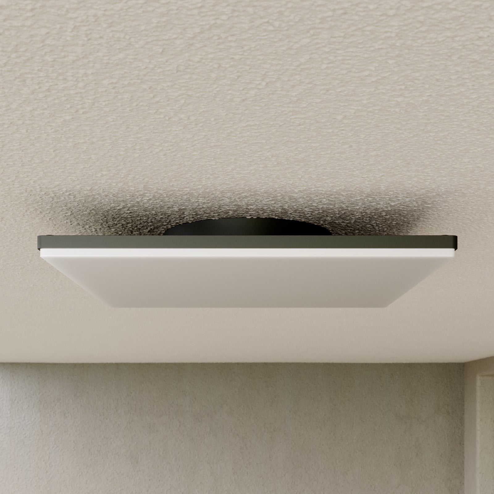 LED utetaklampe Henni kvadratisk grå 30x30 cm IP65 lysdetalj