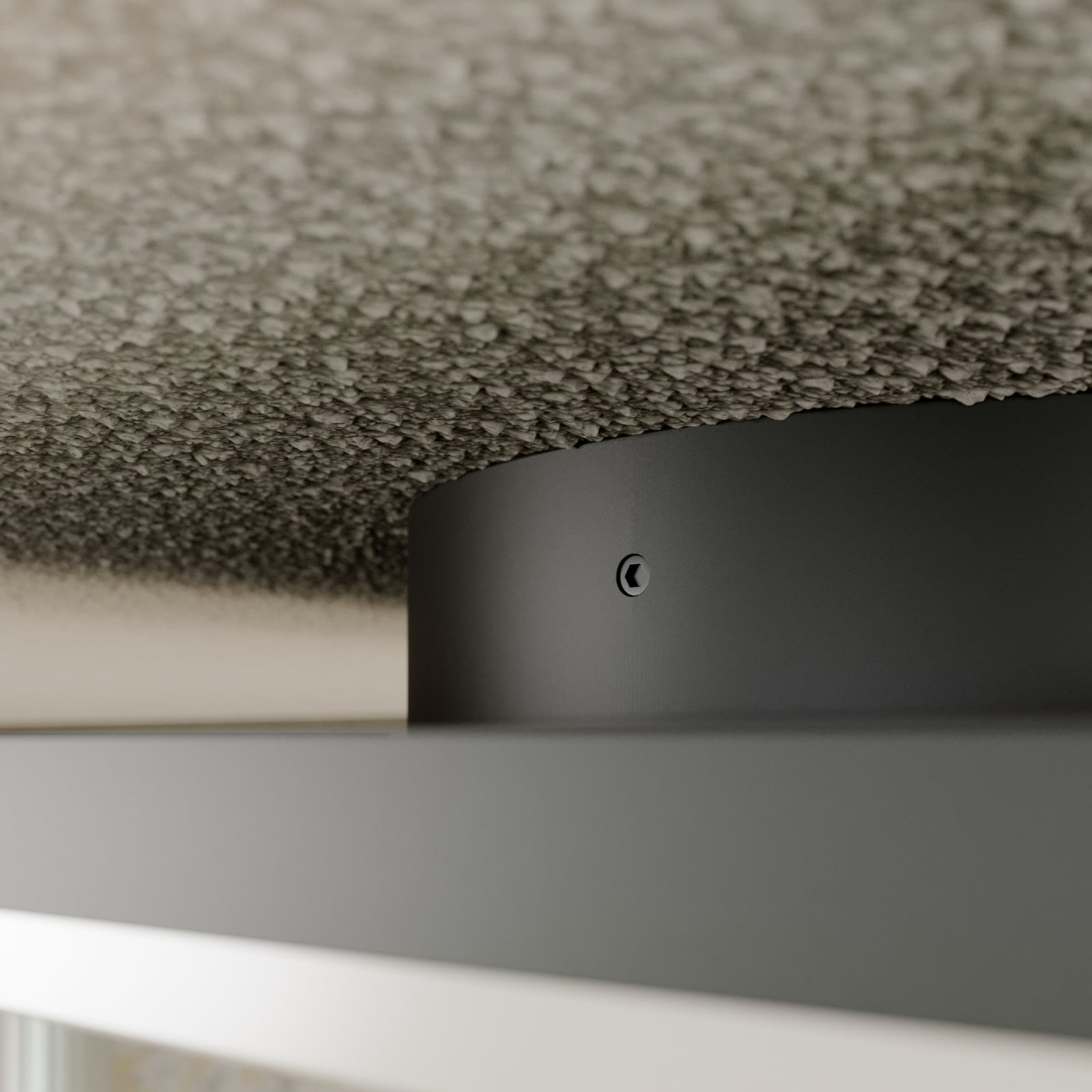 LED utetaklampe Henni kvadratisk grå 30x30 cm IP65 materialdetalj
