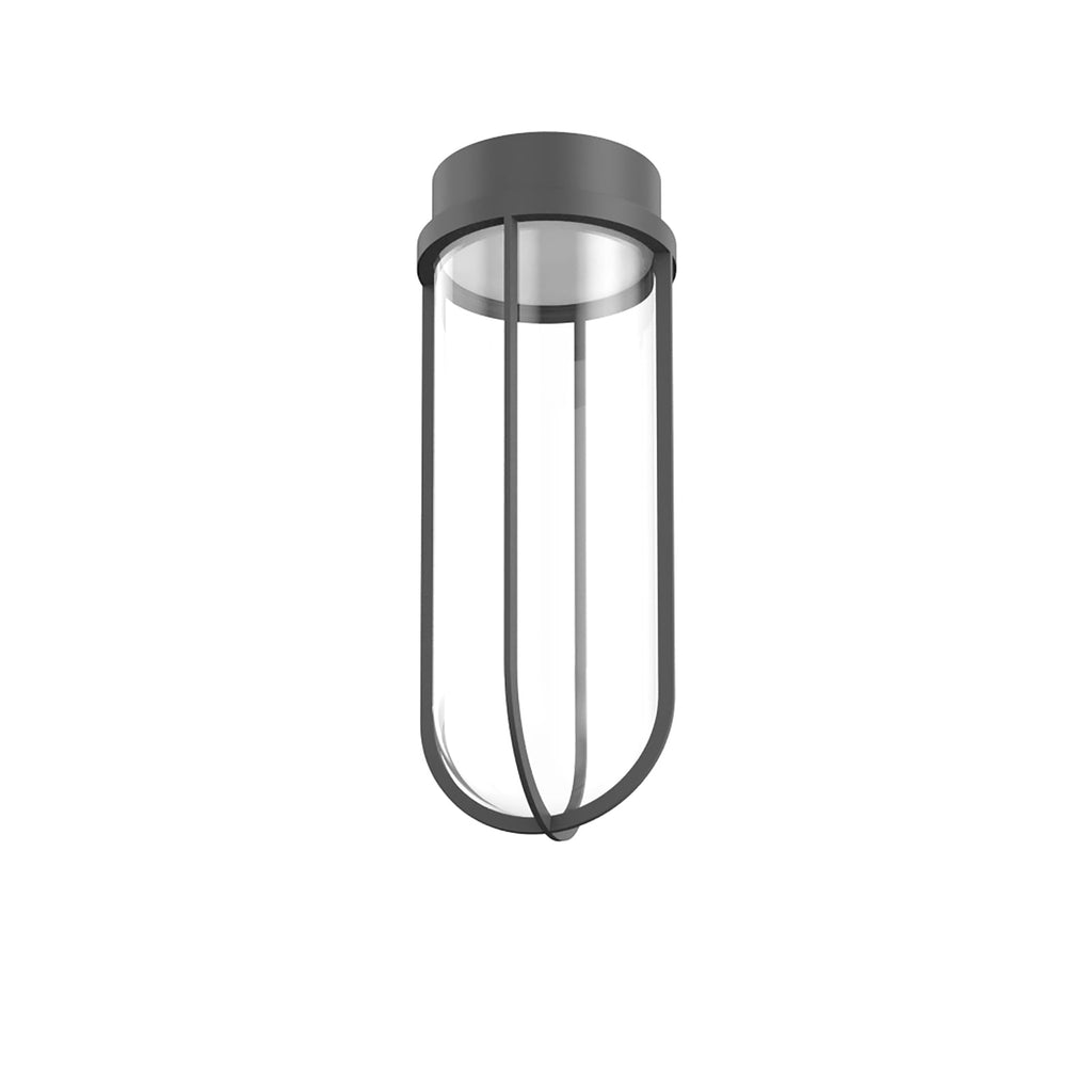 LED utetaklampe In Vitro Ceiling antrasitt fra Flos Architectural forfra