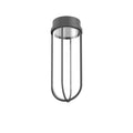 LED utetaklampe In Vitro Ceiling antrasitt fra Flos Architectural forfra