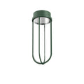 LED utetaklampe In Vitro Ceiling mørkegrønn forfra