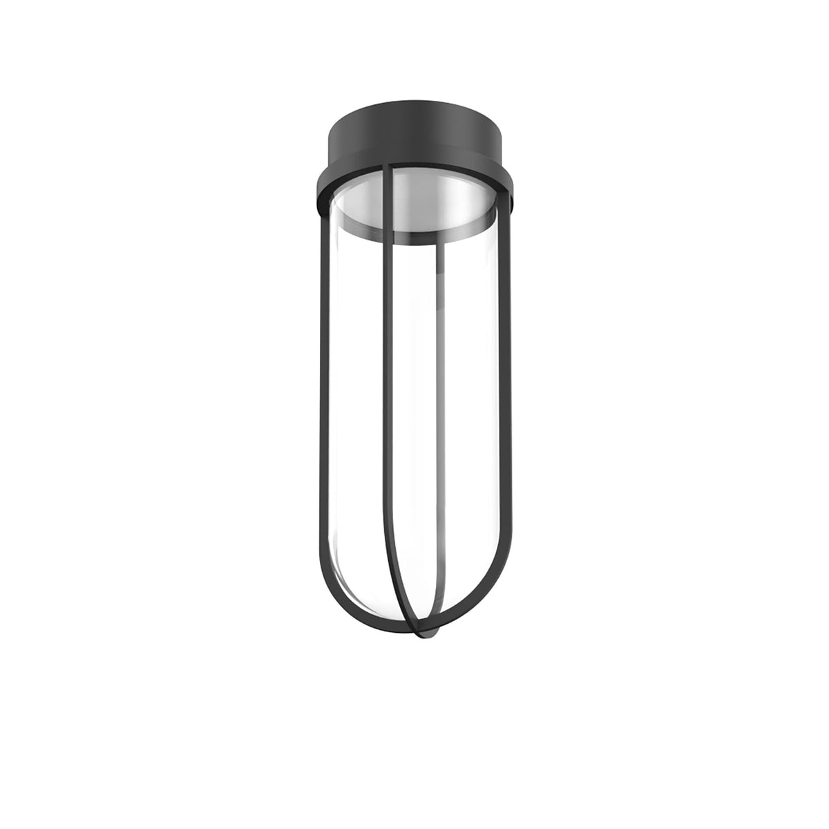LED utetaklampe In Vitro Ceiling svart IP66 forfra