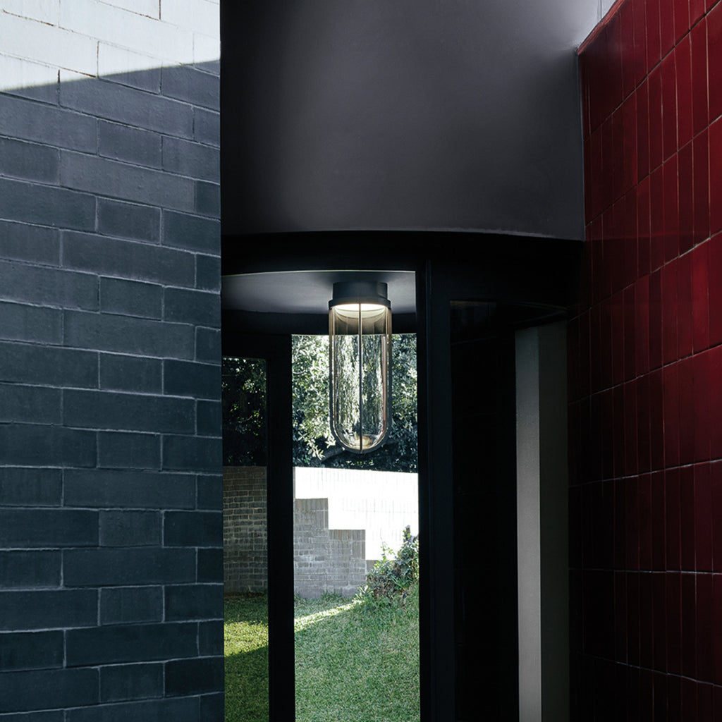 LED utetaklampe In Vitro Ceiling svart IP66 bakside