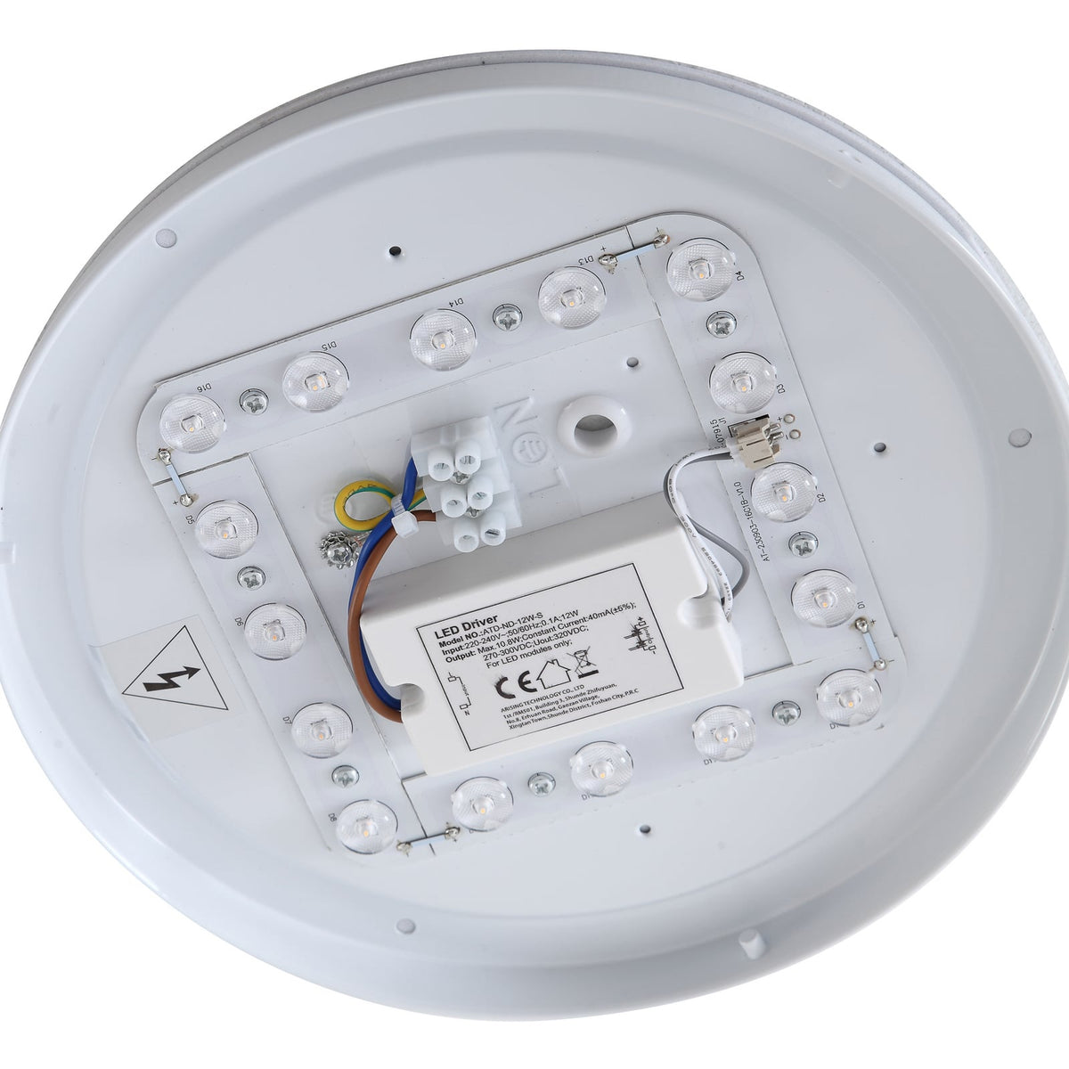 Sidebilde av LED utetaklampe Kirkola med bevegelsessensor