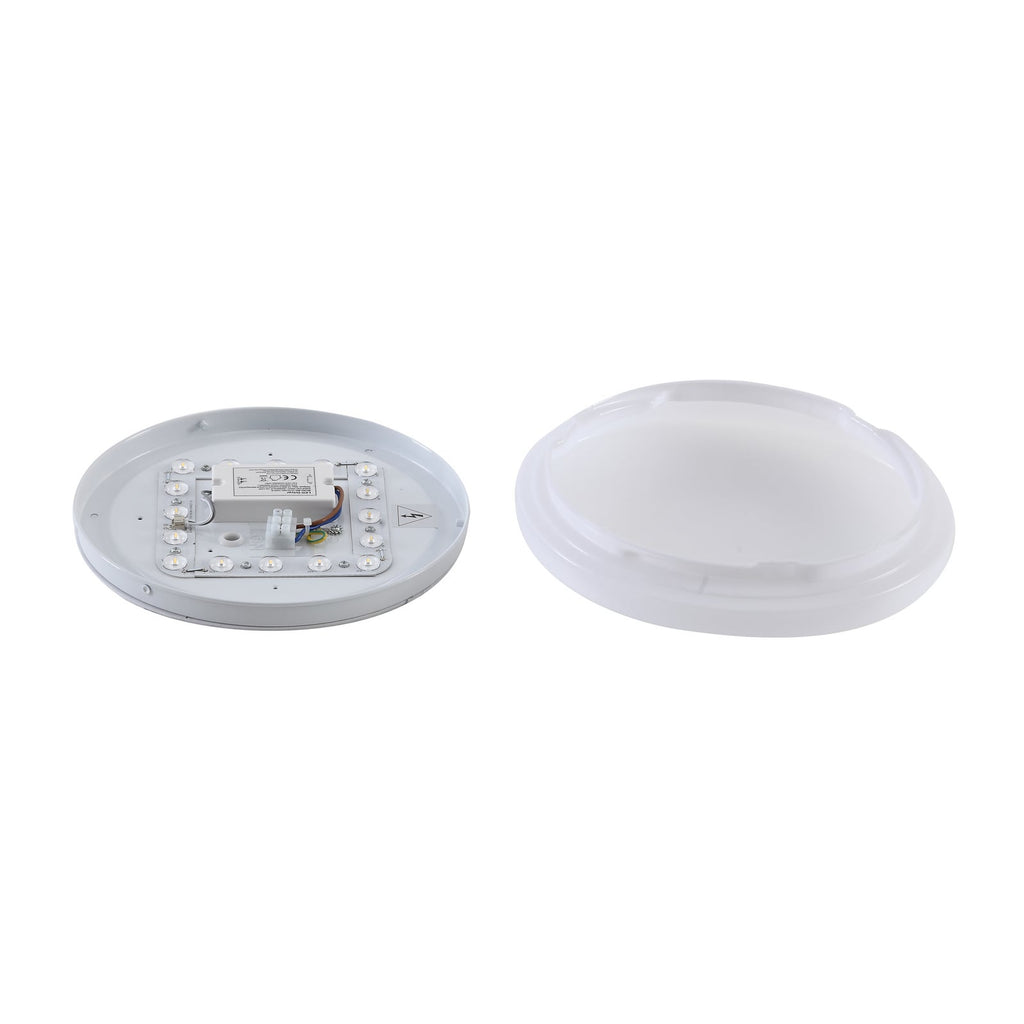 LED utetaklampe Kirkola med bevegelsessensor i bruk