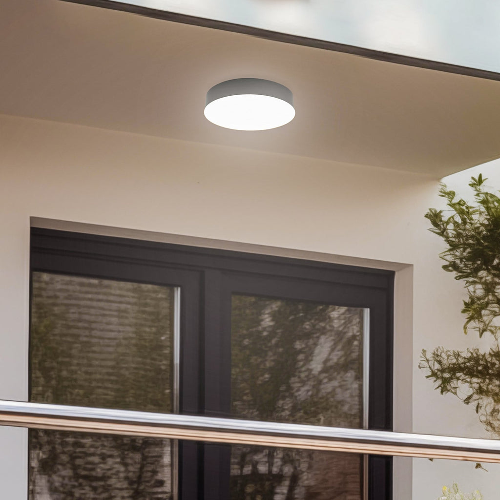 LED utetaklampe Lahja med bevegelsessensor forfra