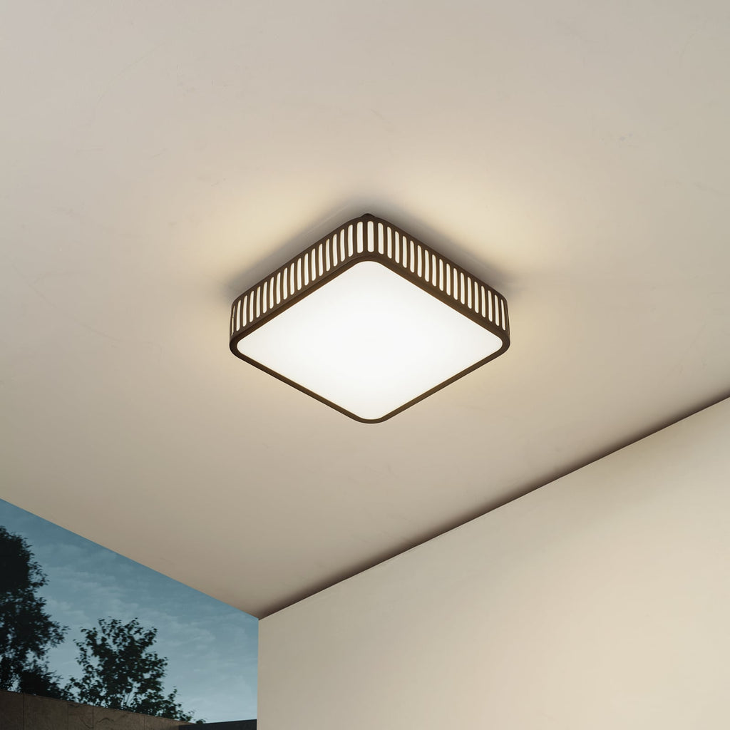 LED utetaklampe Lurinda svart 26 cm IP44 bakside