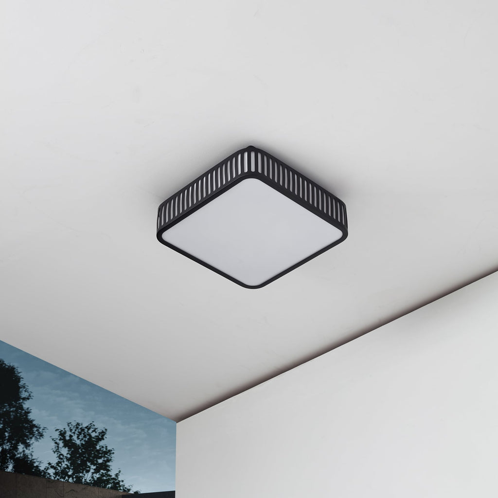 Detalj av LED utetaklampe Lurinda svart 26 cm IP44