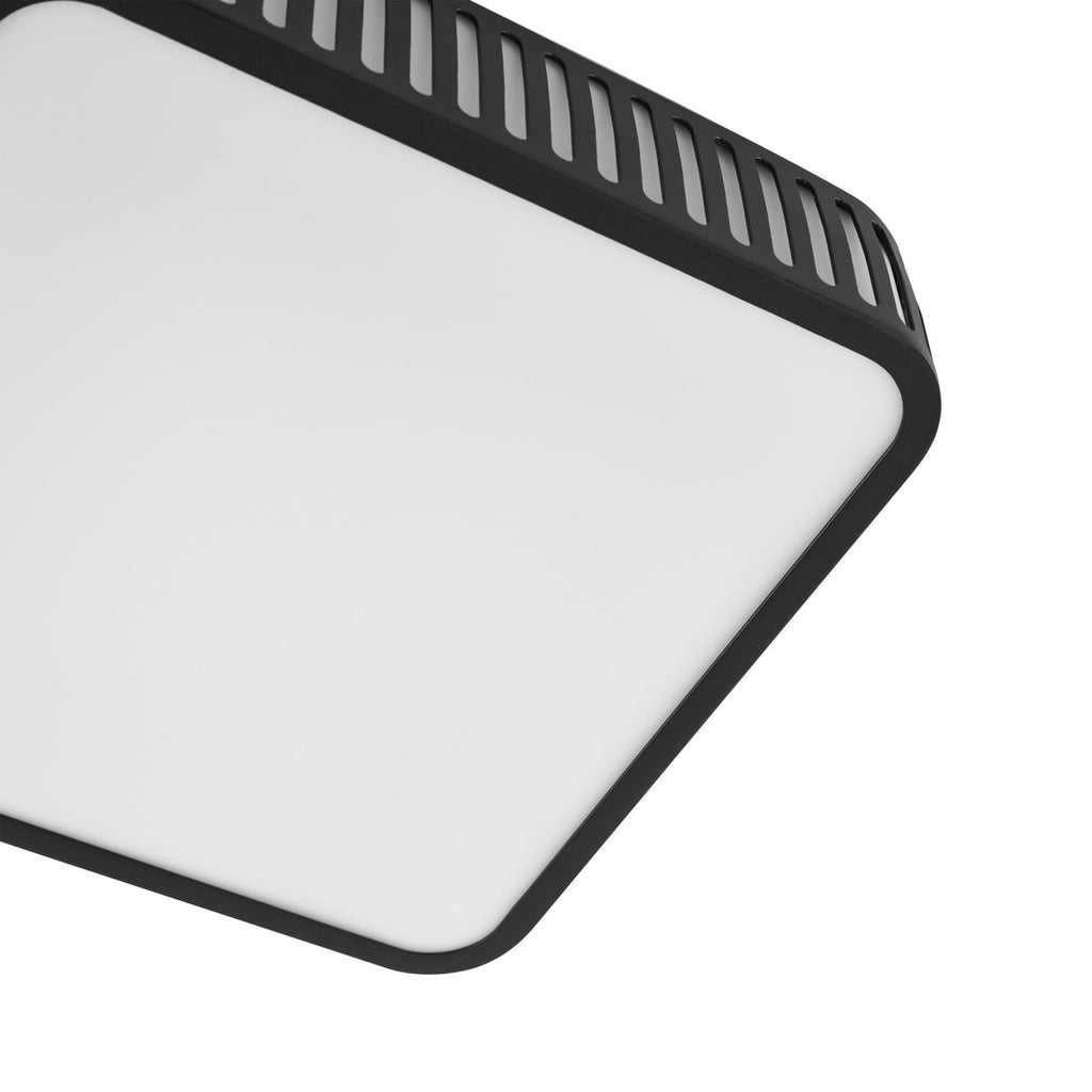 LED utetaklampe Lurinda svart 26 cm IP44 monteringsdetalj