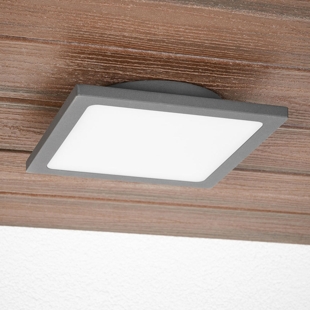 LED utetaklampe Mabella med bevegelsessensor bakside