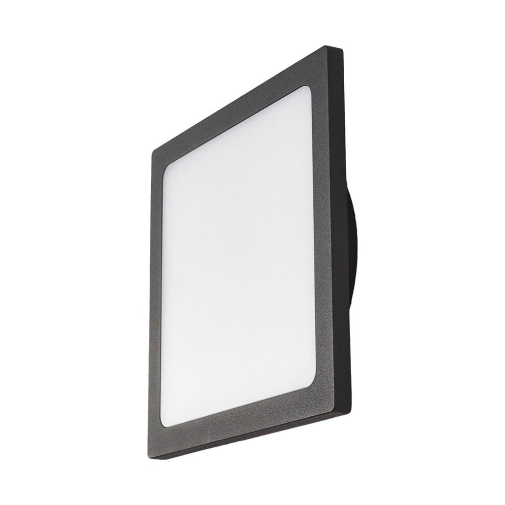 LED utetaklampe Mabella aluminium 23 cm IP65 antrasitt sideprofil