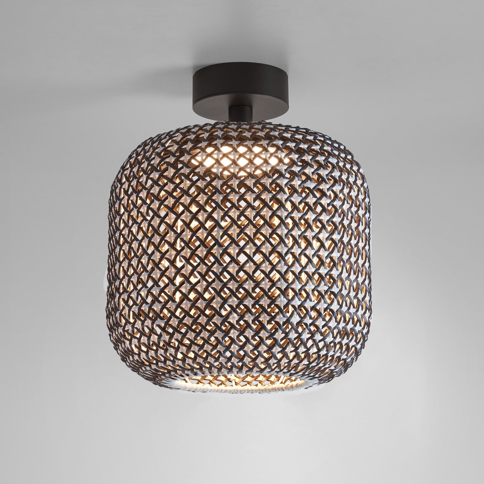 Montert LED utetaklampe Nans PF/31 dimbar brun utendørs