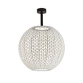 LED utetaklampe Nans Sphere PF/60 dimbar Ø60 cm IP54 forfra