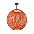 LED utetaklampe Nans Sphere PF/60 dimbar rød med flettet skjerm og IP54