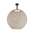 LED utetaklampe Nans Sphere PF/80 brun forfra