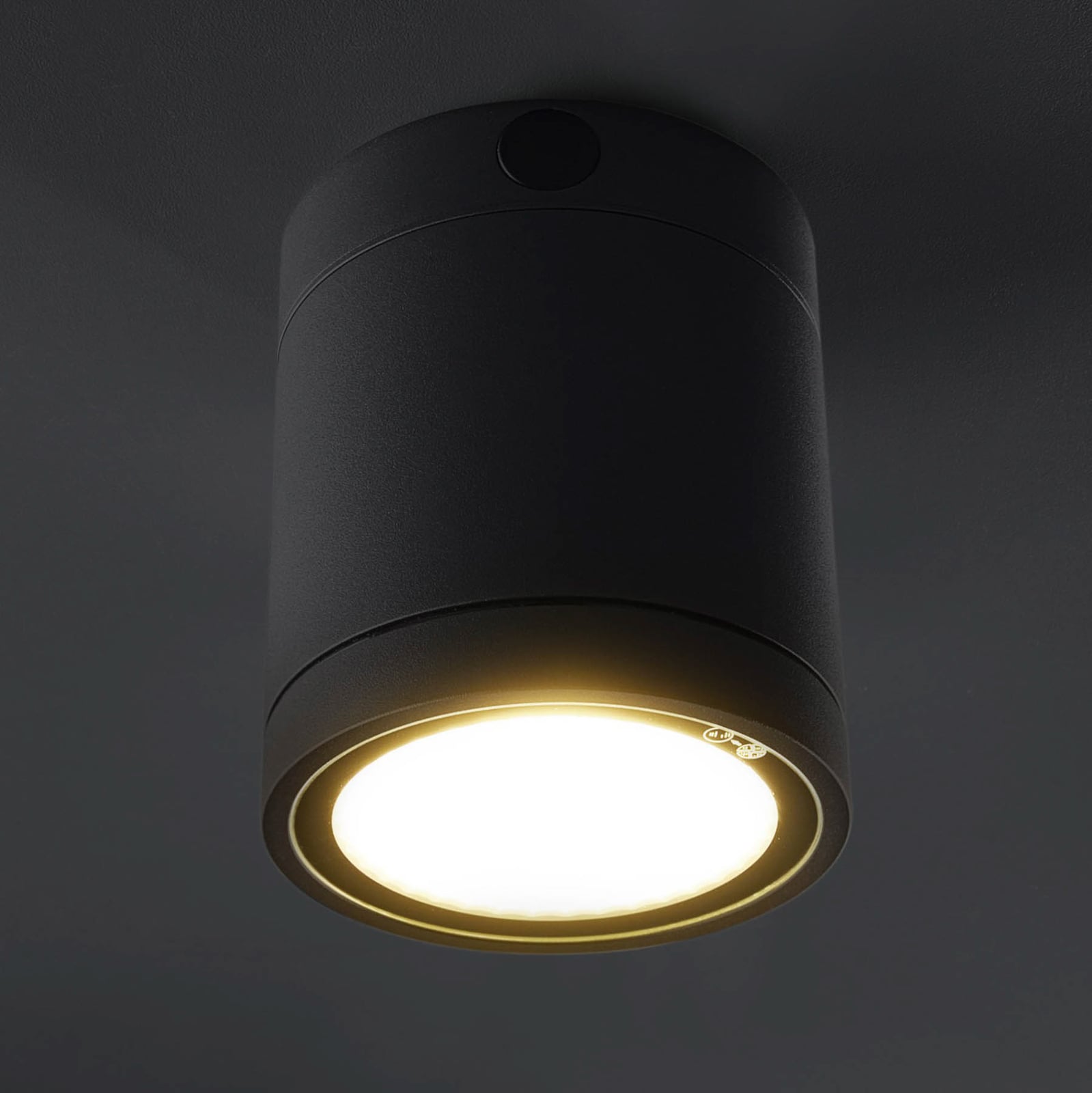 LED utetaklampe Negro dimbar grafitt forfra