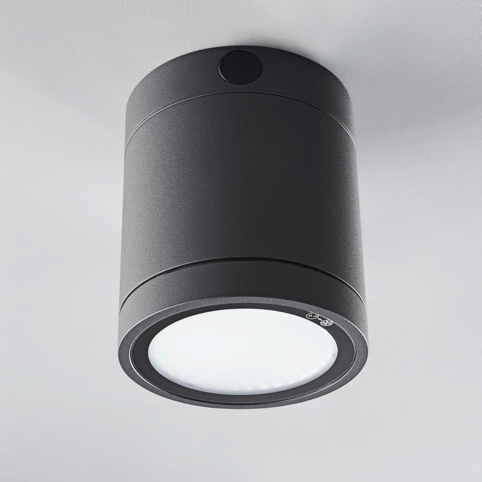 LED utetaklampe Negro dimbar grafitt bakside