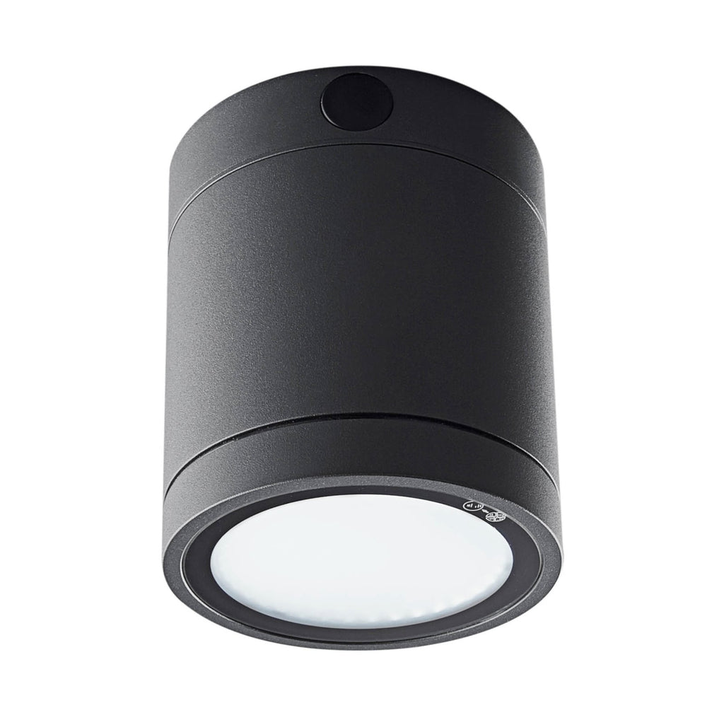 LED utetaklampe Negro dimbar grafitt montert utendørs