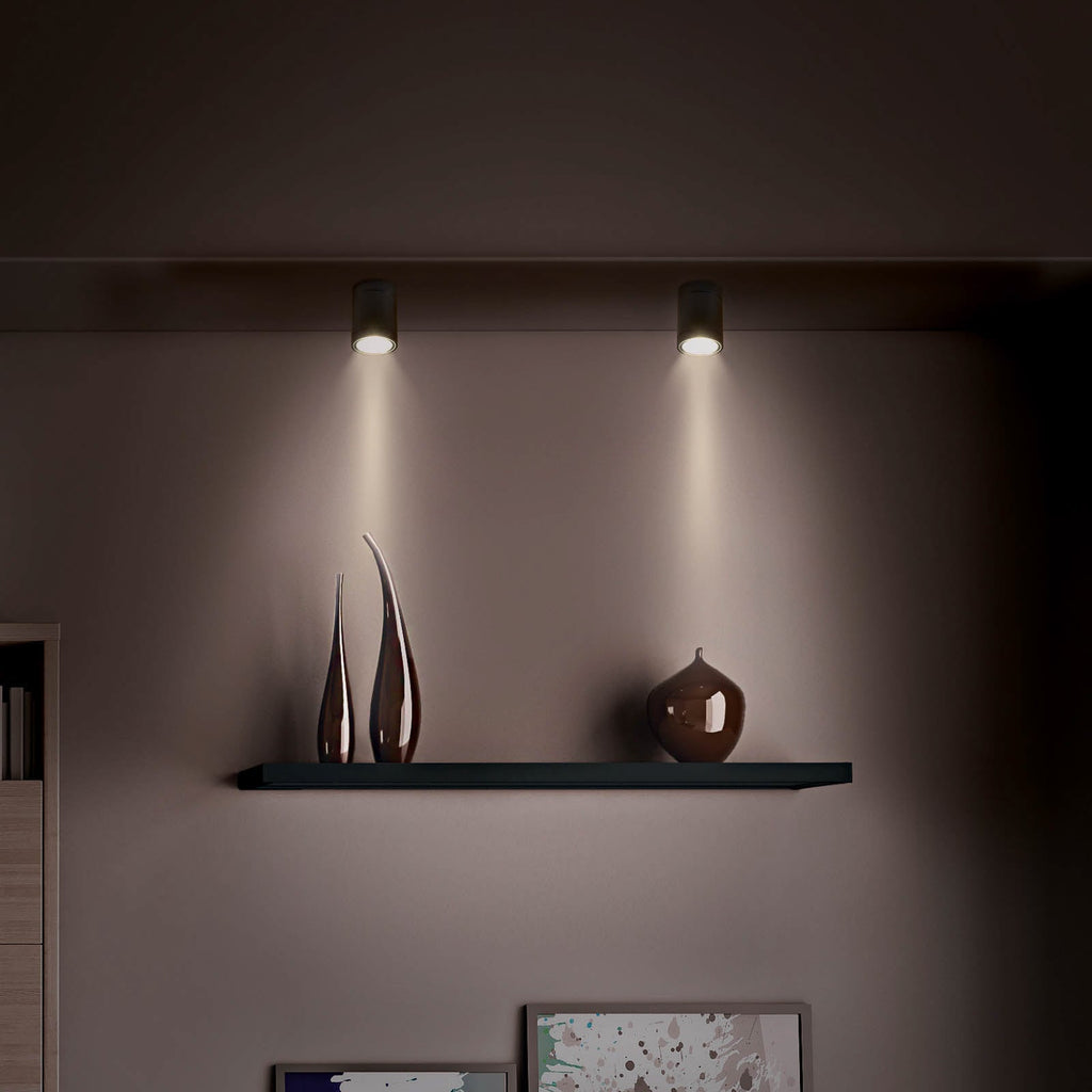 Sidebilde av LED utetaklampe Negro dimbar grafitt
