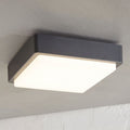 LED utetaklampe Nermin kantet 22 cm antrasitt IP65 forfra