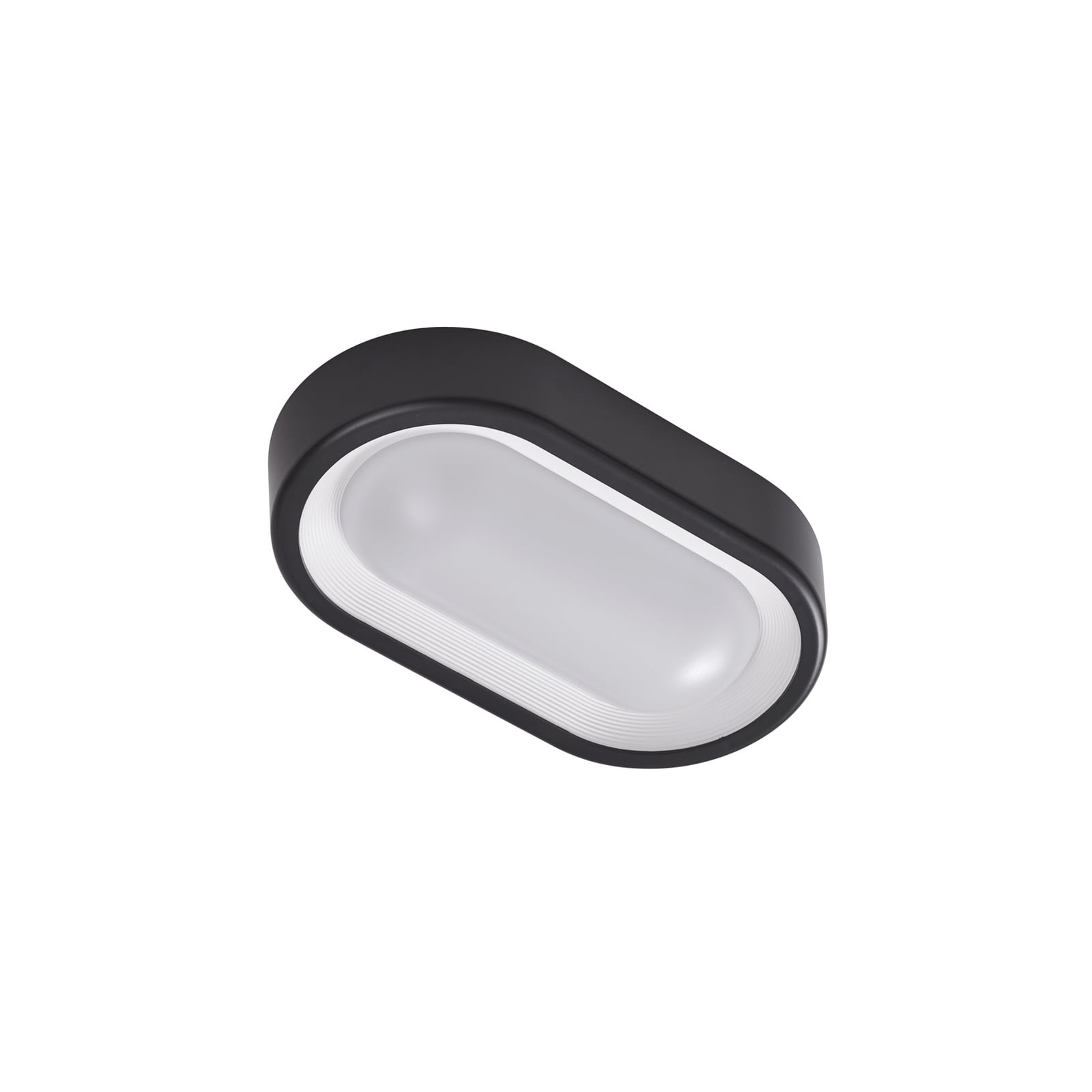 Detalj av LED utetaklampe Niniel oval svart
