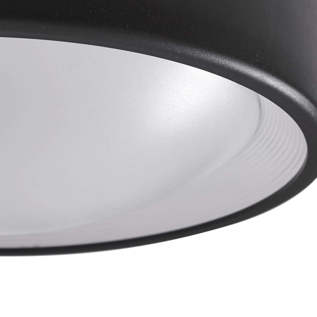 LED utetaklampe Niniel svart sett ovenfra