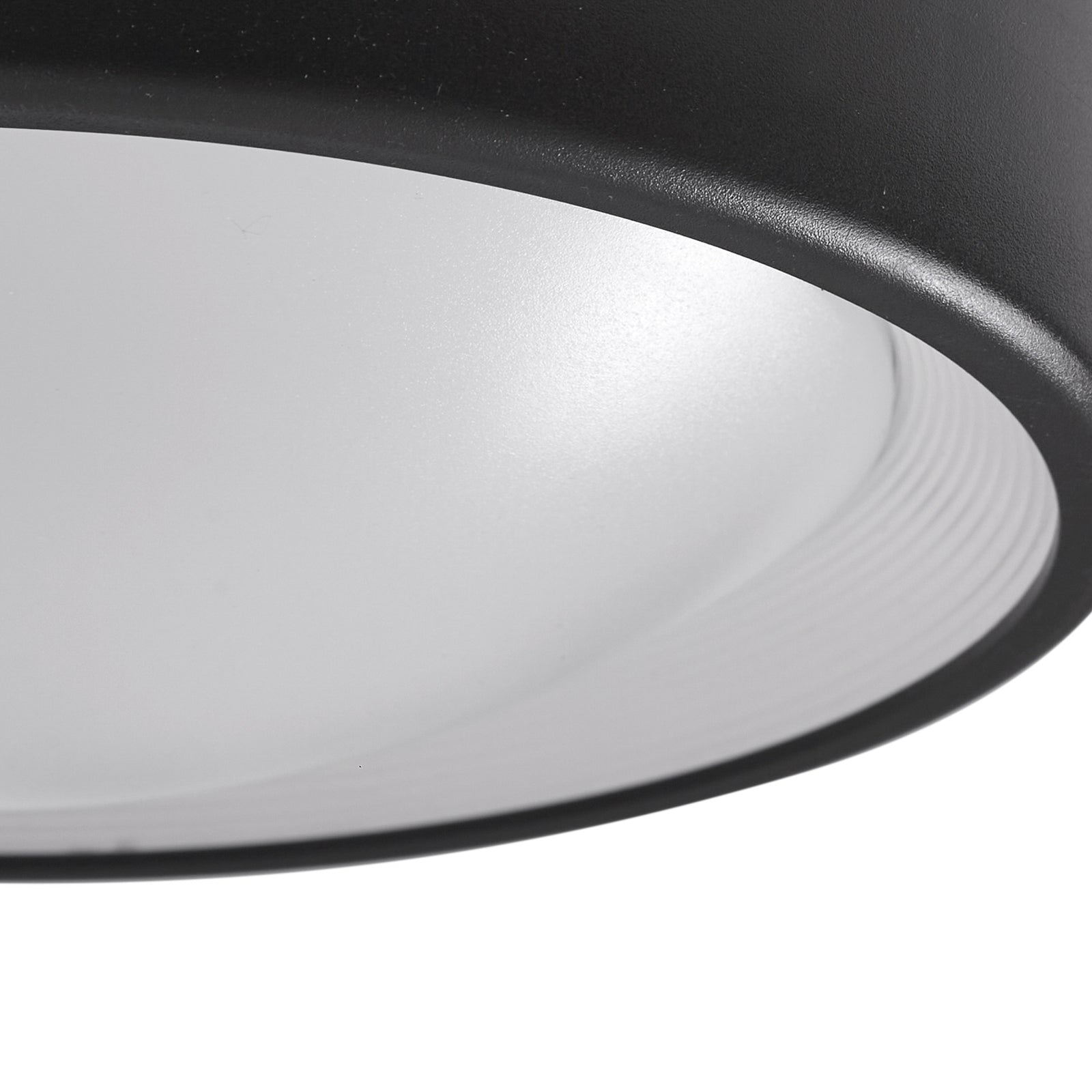 LED utetaklampe Niniel svart sett ovenfra