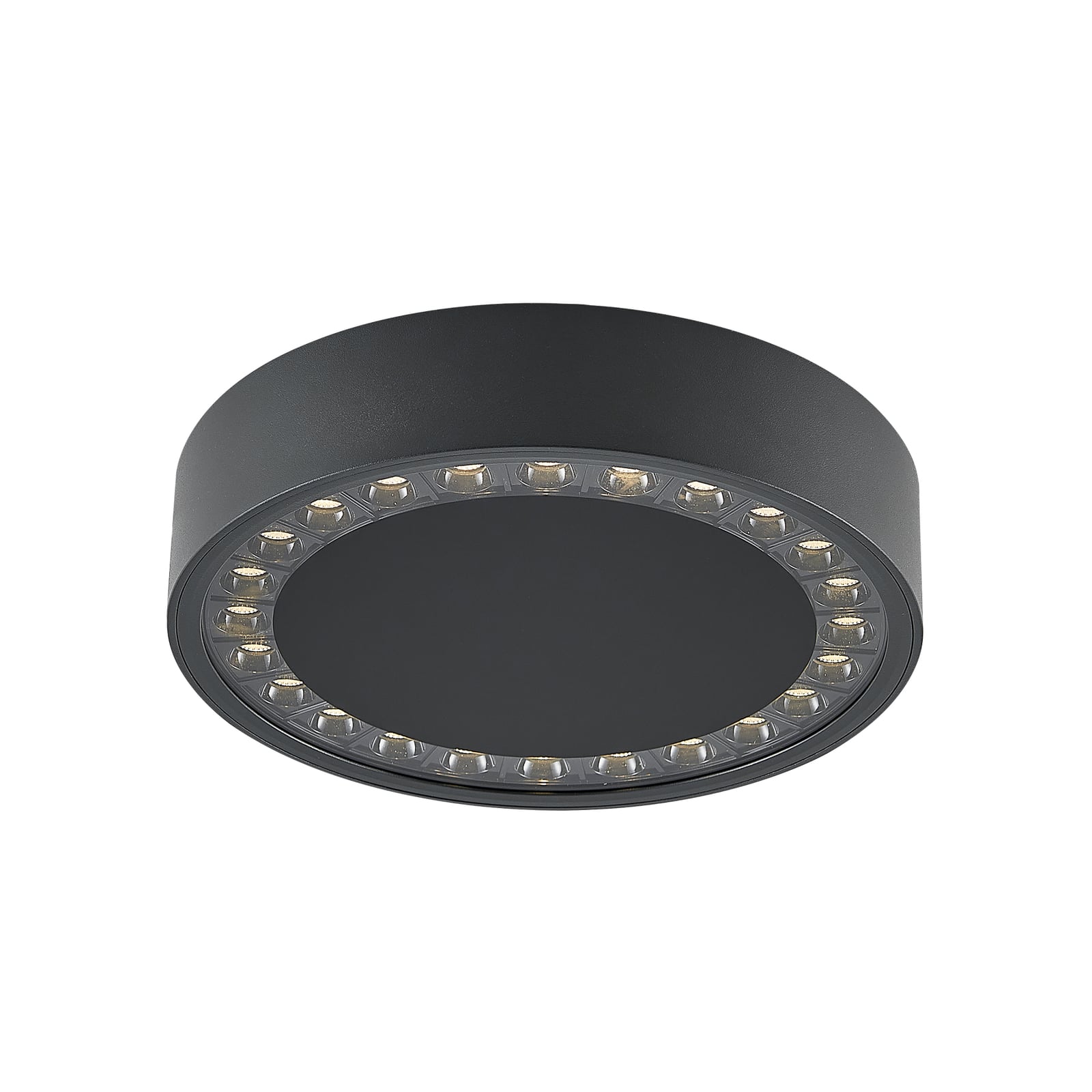 LED utetaklampe Nona antrasitt Ø22,8 cm forfra