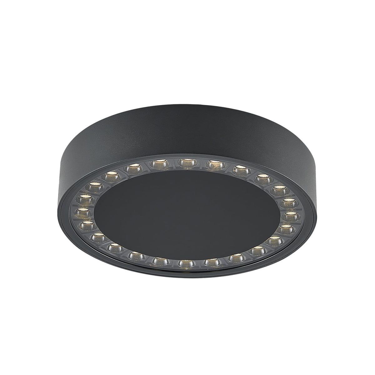 LED utetaklampe Nona antrasitt Ø22,8 cm forfra