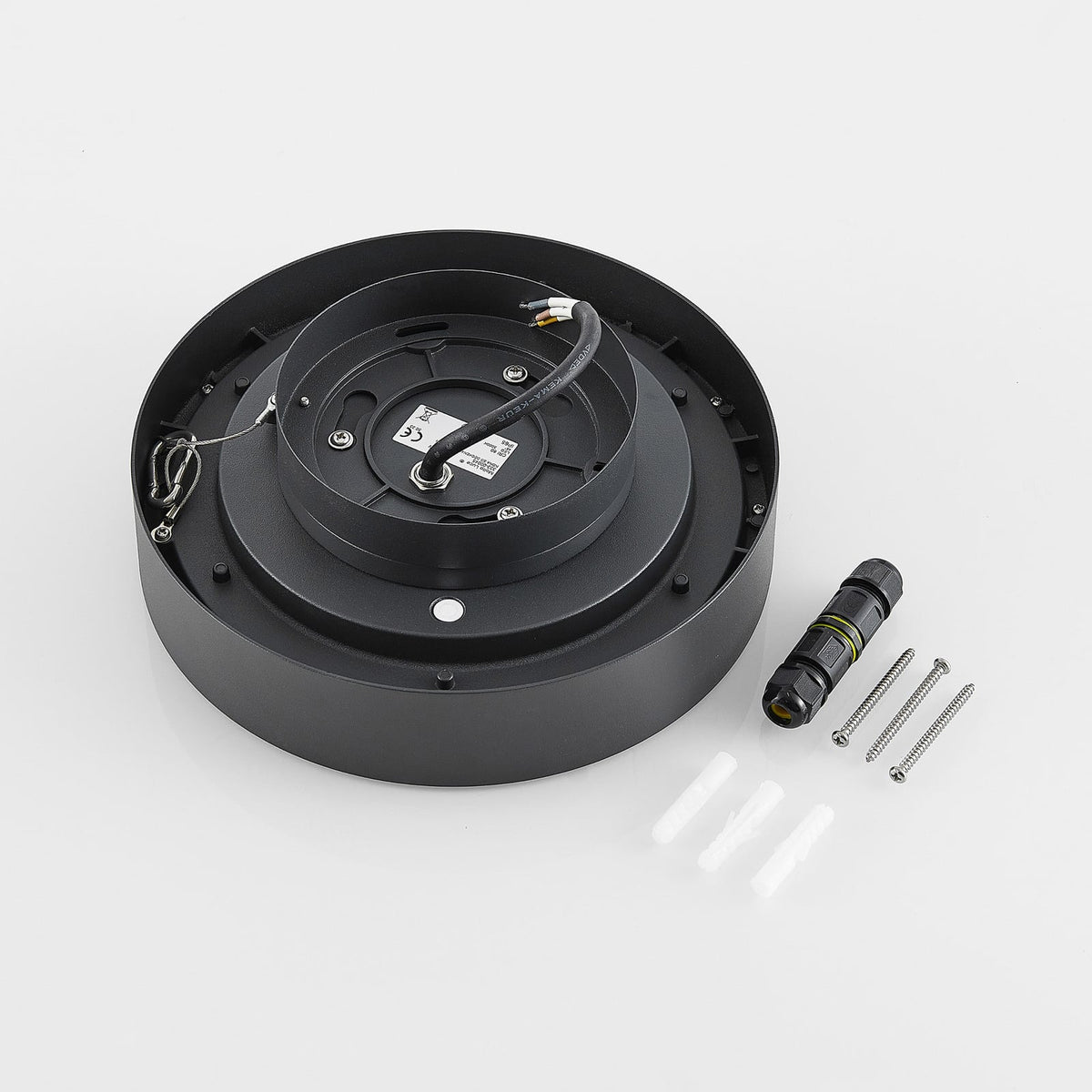 LED utetaklampe Nona antrasitt Ø22,8 cm profilbilde