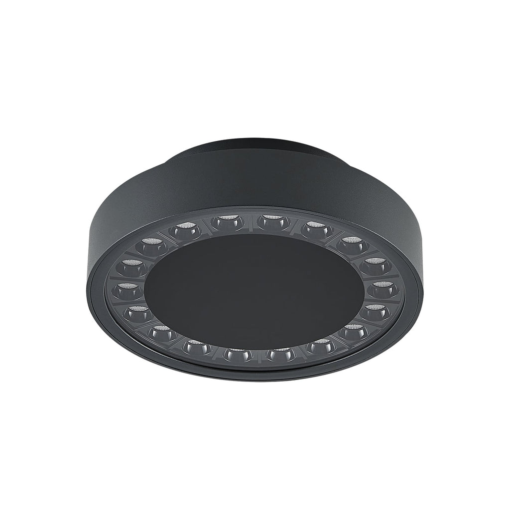 LED utetaklampe Nona dimbar antrasitt Ø18,2 cm montert