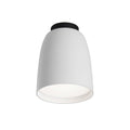 LED utetaklampe Nut dimbar hvit aluminium Ø10 cm IP54 for veggmontering