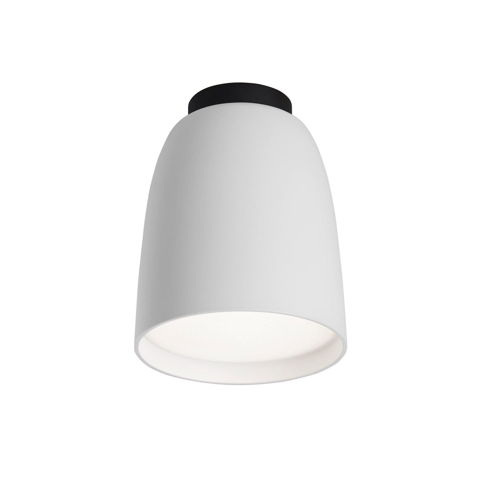 LED utetaklampe Nut dimbar hvit aluminium Ø10 cm IP54 for veggmontering