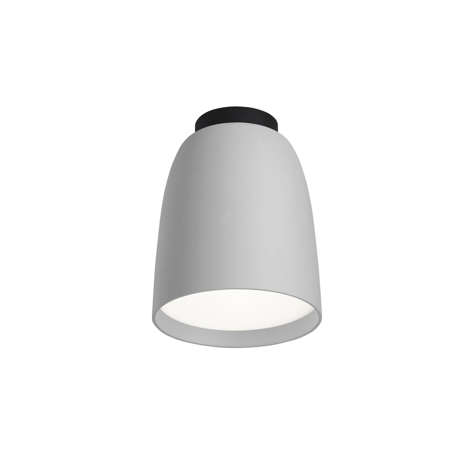 LED utetaklampe Nut dimbar lysegrå aluminium for utendørsbruk