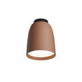 LED utetaklampe Nut terracotta aluminium og stål for utebruk